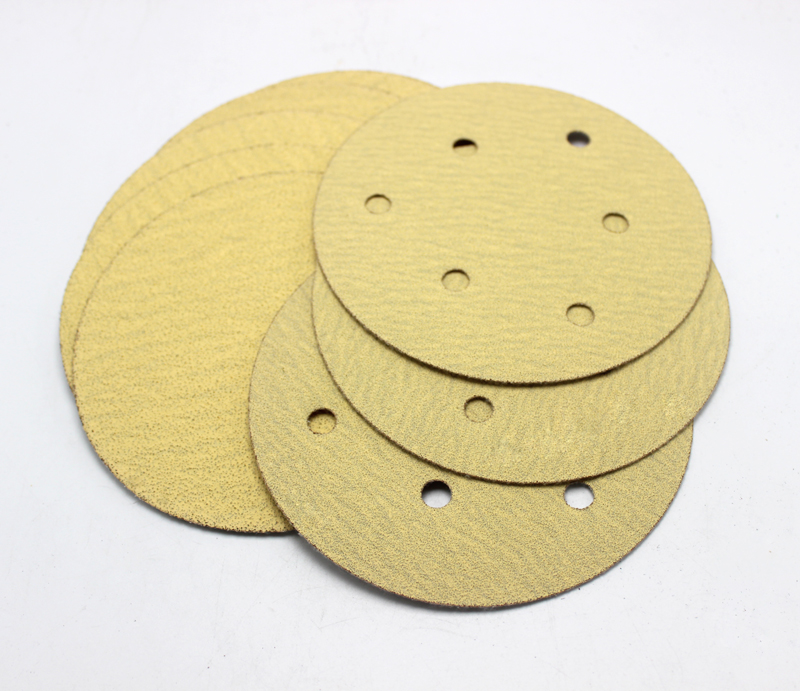 Yellow Aluminum Oxide Velcro/PSA Disc