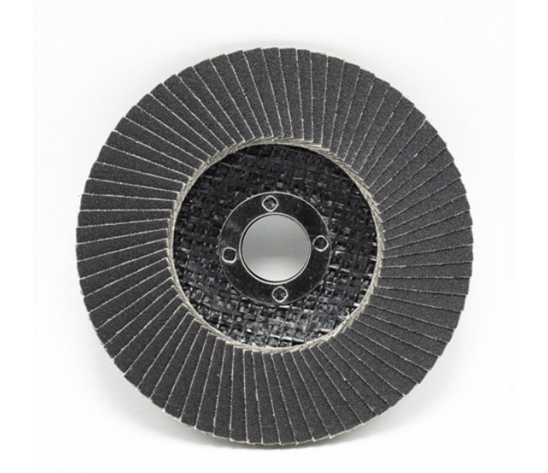 Silicon carbide fiberglass backing flap disc