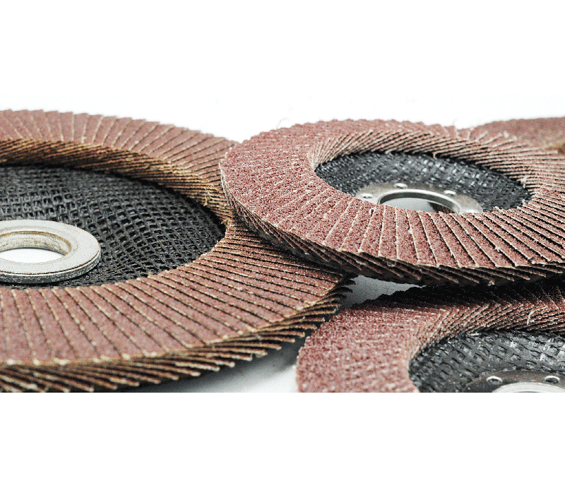 Aluminum oxide fiberglass backing flap disc