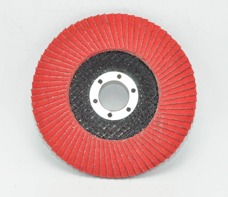 Ceramic fiberglass backing flap disc